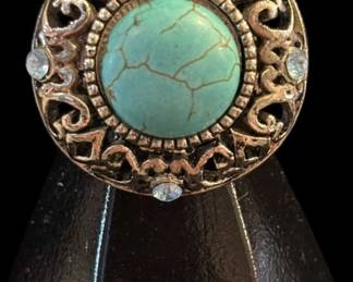 Turquoise Pewter Ring
