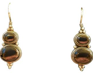 Sterling Silver Onyx Dangle Earrings