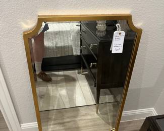 Gold metal mirror