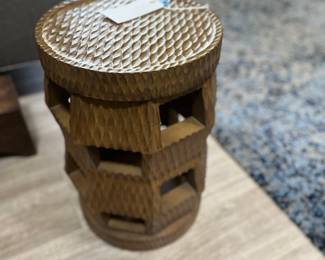 African carved table/ stool