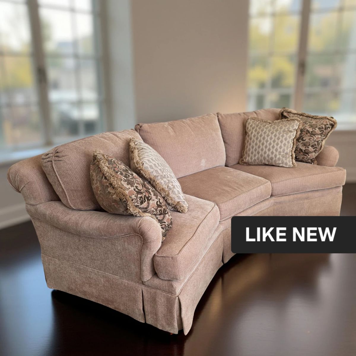 Velvet Sofa by KINCAD Custom Upholstery $349 or bid #18