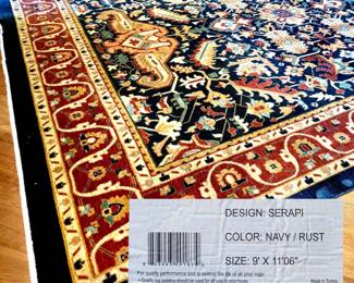 9'x12' "Serapi" machine-made area rug bid #28
