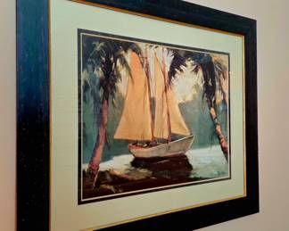 "South Pacific" framed lithograph bid #22