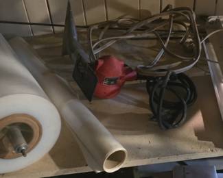 Plastic Protector Roll or Film and Power Tool Light