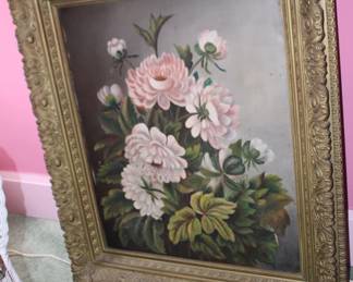 Framed Floral Oil