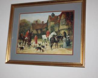 Framed Hunt Art