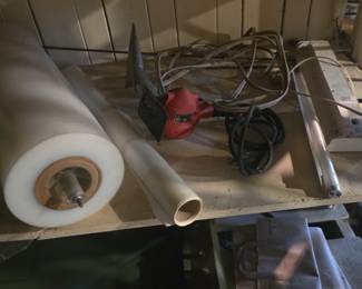 Power Tool, Plastic Wrap or film and Light