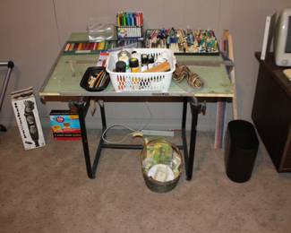 Drafint Talbe and Art Supplies