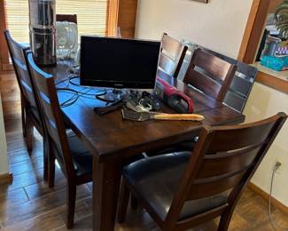 Dining table and chairs 