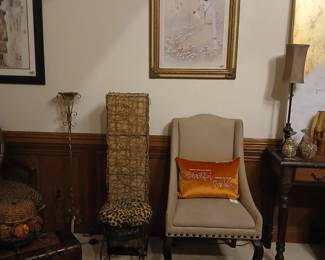 Nice small linen chairs