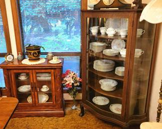 Antique Display Case/ Curio and China