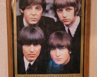 Framed Beatles Poster