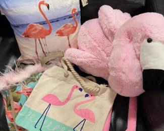 Some of the flamingo items