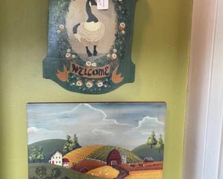 Some painted folk art