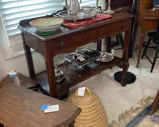 Beautiful mahogany server, Bee Ship