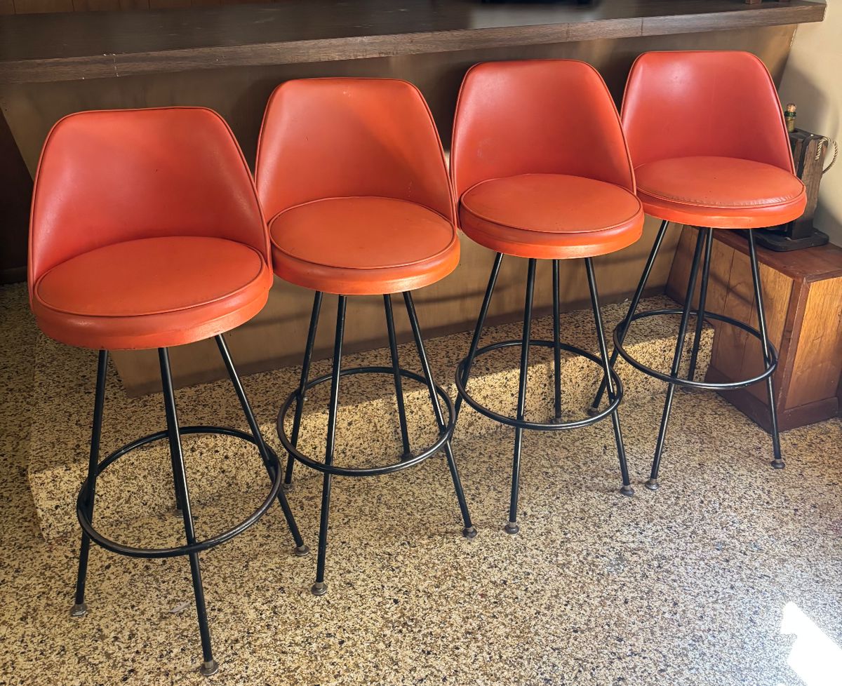 Gorgeous condition MCM bar stools