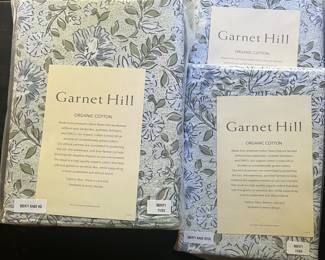 New Garnet Hill bed linens/bedding set.