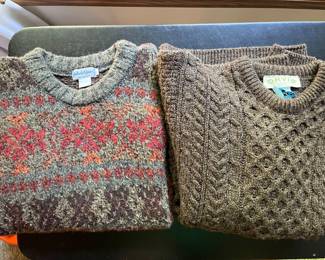 Women’s sweaters by Bullock & Jones and Orvis in new or like-new condition.
