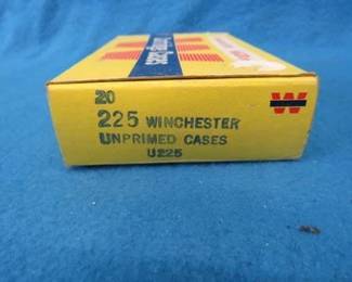 Lot 51. Twenty .225 Winchester Western cases with spent primers