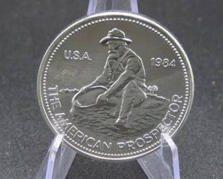 Lot 140. One 1984 Engelhard .999 pure troy ounce of silver bullion