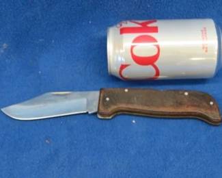 Lot 238. MaxAm folding knife and sheath