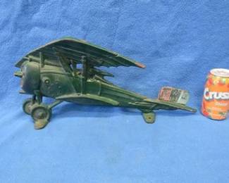 Lot 14. Vintage "Tail Dragger" cast iron door stopper. 16" x 8.5"