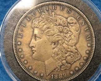 Lot 312. 1889 P Morgan silver dollar