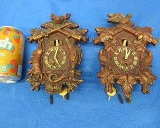 Lot 202. Two Lux clocks for parts or repair with no keys