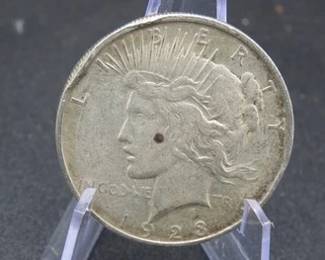 Lot 322. 1923 D Peace Silver Dollar