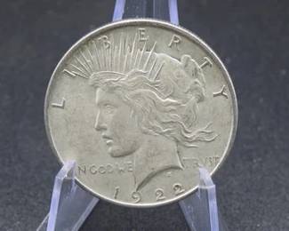 Lot 213. 1922 D Peace Silver Dollar