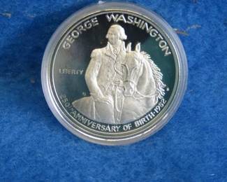 Lot 171. George Washington 90% Silver Commemorative Half Dollar with a C/A