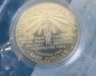 Lot 249. 1986 S Statue of Liberty proof 90% Silver Dollar