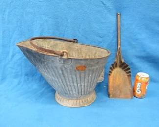 Lot 90. Coal/ash bucket and shovel