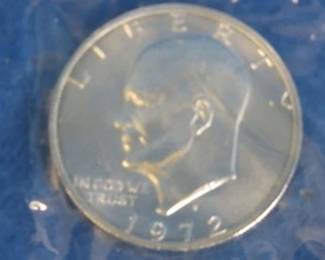 Lot 174. 1972 Eisenhower uncirculated 40% Silver Dollar