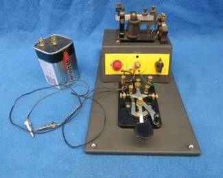 Lot 319. World War II US Army Signal Corps J-38 telegraph training device.