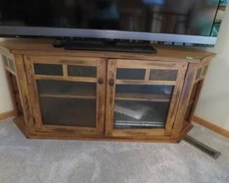 Lot 137. TV stand 57"W x 25"H x 18"D