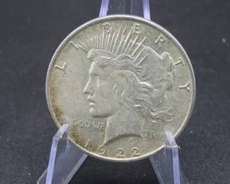 Lot 280. 1922 D Peace Silver Dollar