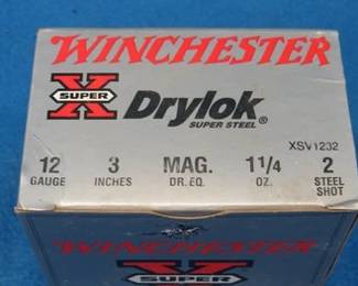 Lot 250. 25 Winchester Super X 12-gauge. 3" #2 steel shot.