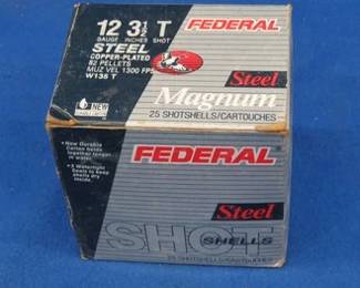 Lot 257. Three boxes of 25 each Estate Cartridge, Inc. 7 1/2-shot shotgun shells