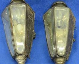 Lot 225. Two very early electric light fixtures