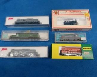 Lot 296. Six N gauge locomotives in their original boxes