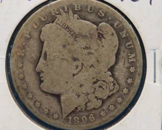 Lot 110. 1896 O Morgan silver dollar