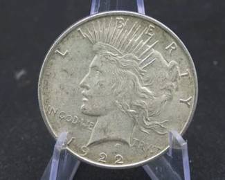 Lot 242. 1922 D Peace Silver Dollar