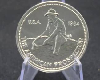 Lot 143. One 1984 Engelhard .999 pure troy ounce of silver bullion