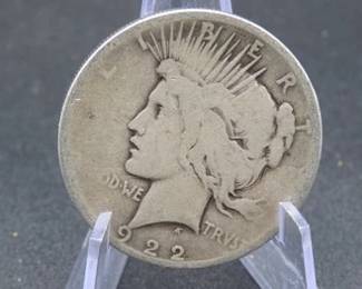 Lot 107. 1922 D Peace Silver Dollar