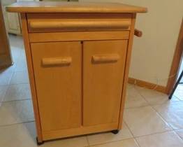 Lot 133. Rolling tea cart 27" x 34 1/2" x 19"D