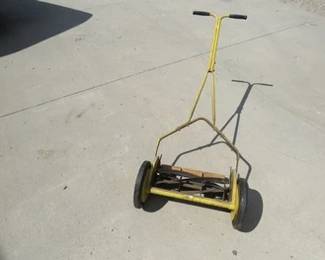 Lot 335. Vintage Clemson Bros. reel mower