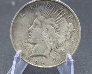 Lot 324. 1922 D Peace Silver Dollar