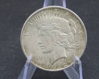 Lot 17. 1922 D Peace Silver Dollar