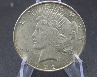Lot 288. 1922 D Peace Silver Dollar